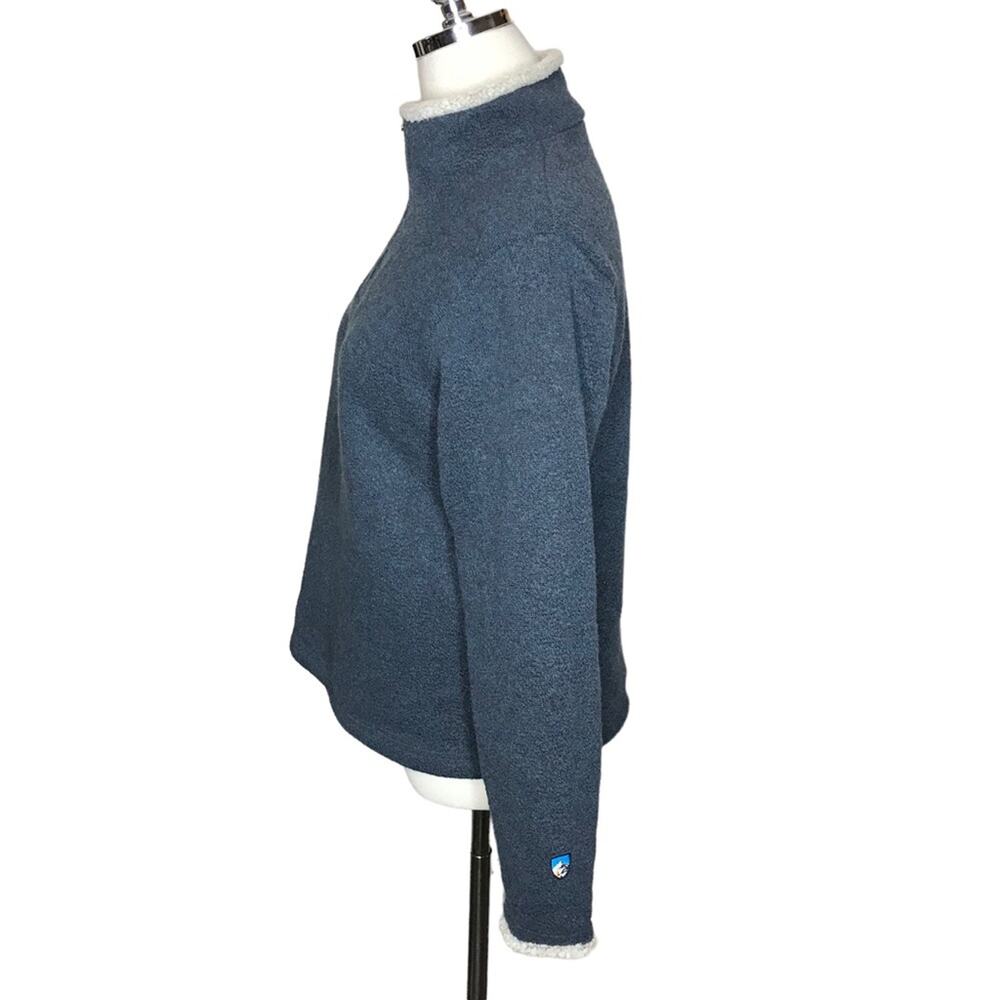 Kuhl Alfpaca Fleece Ingrid Quarter Zip Pullover Sweater-Size Small - Picture 5 of 13